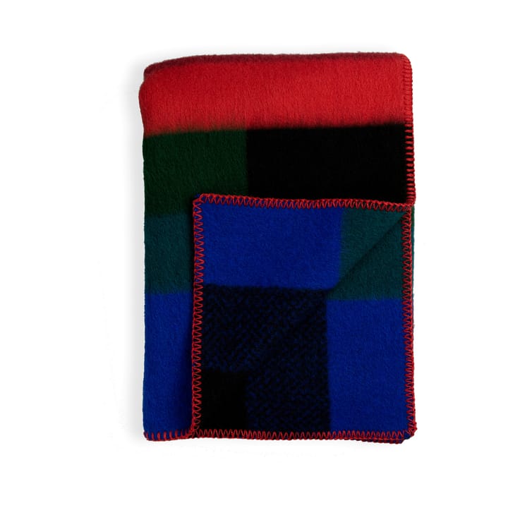Mikkel 迈克尔彩色羊羔毛毯子 135x200 cm - Dark - Røros Tweed