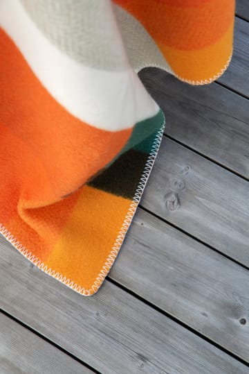 Mikkel 迈克尔彩色羊羔毛毯子 135x200 cm - 橙色 - Røros Tweed