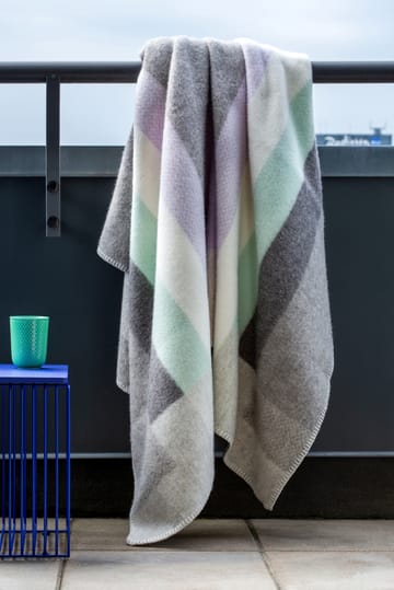 Mikkel 迈克尔彩色羊羔毛毯子 135x200 cm - 灰色 - Røros Tweed