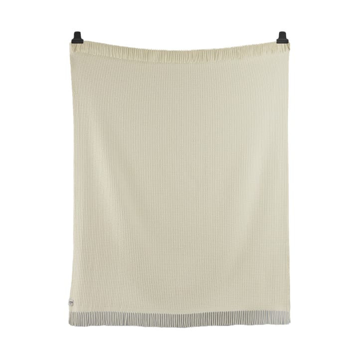 Vega 纯色流苏 羊羔毛毯子 150x210 cm - 原色/自然色 - Røros Tweed