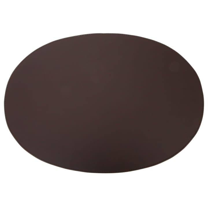 Ørskov 餐垫  leather oval 47x34 cm - Chocolate - Ørskov