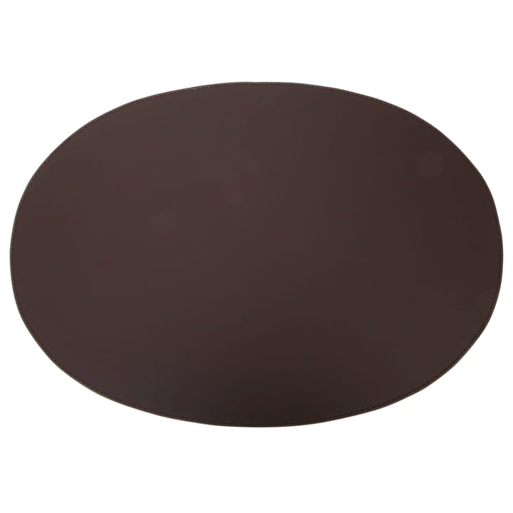 Ørskov 餐垫  leather oval 47x34 cm, Chocolate Ørskov