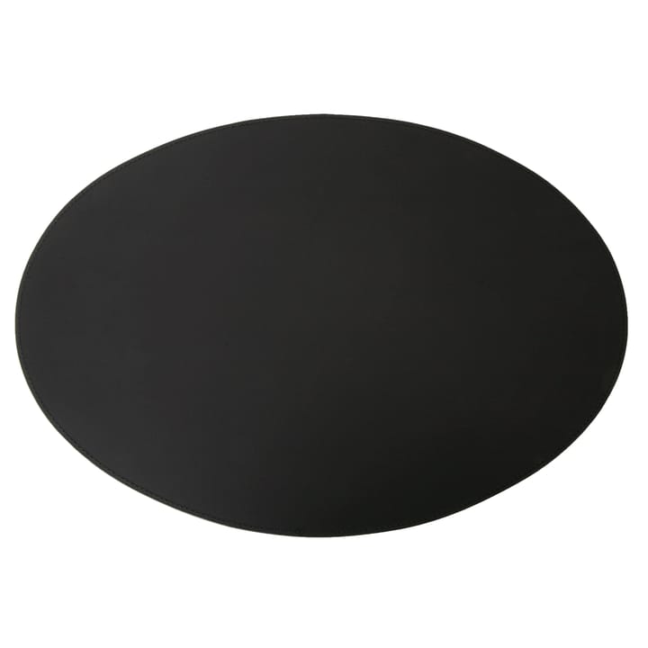 Ørskov 餐垫  leather oval 47x34 cm - 黑色 - Ørskov