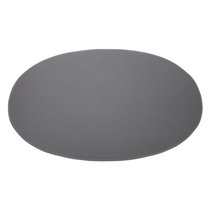 Ørskov 餐垫  leather oval - dark 灰色 - Ørskov