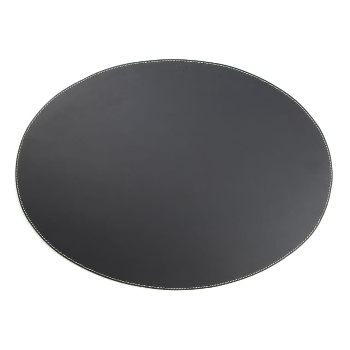 Ørskov 餐垫  leather oval - 黑色 - Ørskov