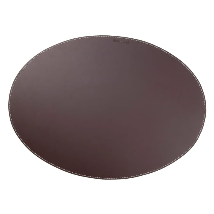 Ørskov 餐垫  leather oval - 棕色 - Ørskov