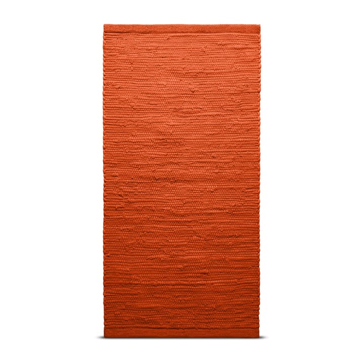 棉 地毯 140x200 cm - solar 橘色 (橘色) - Rug Solid