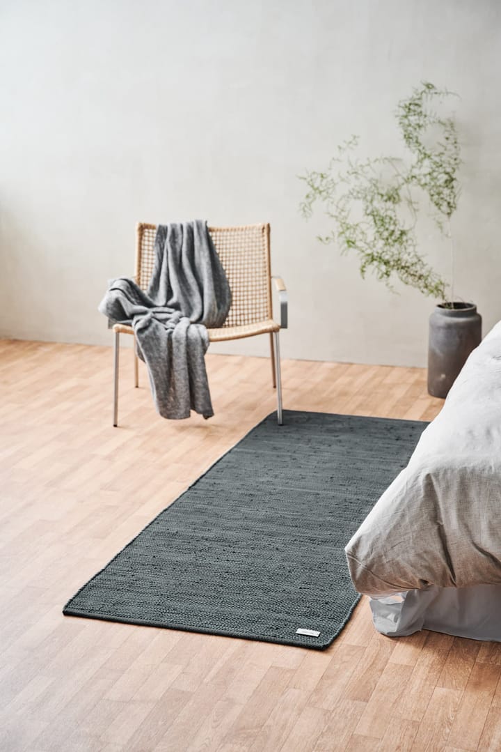 棉 地毯 60x90 cm - steel 灰色 (灰色) - Rug Solid