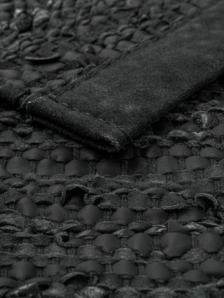 Leather 地毯  140x200 cm - dark 灰色 (dark 灰色) - Rug Solid