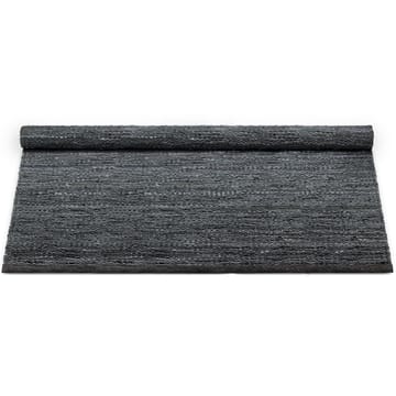 Leather 地毯  200x300 cm - dark 灰色 (dark 灰色) - Rug Solid