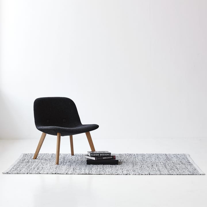 Leather 地毯  60x90 cm - light 灰色 (light 灰色) - Rug Solid