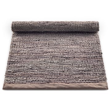 Leather 地毯  60x90 cm - wood (棕色) - Rug Solid