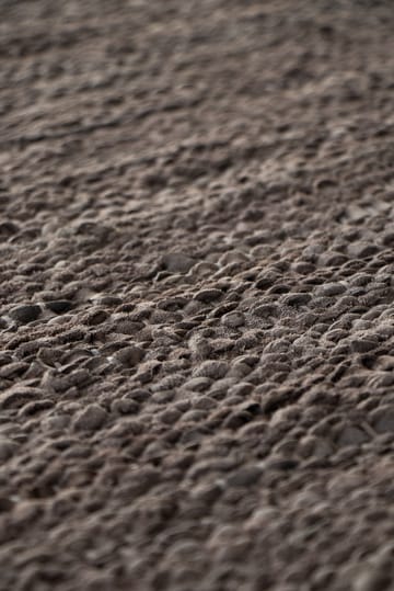 Leather 地毯  65x135 cm - wood (棕色) - Rug Solid