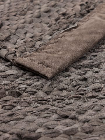 Leather 地毯  75x200 cm - wood (棕色) - Rug Solid