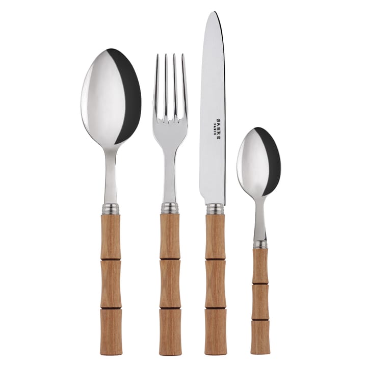 Bambou 餐具 cutlery 24 pcs - natural wood - SABRE Paris