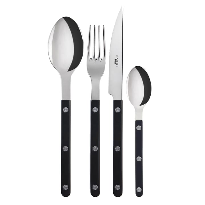 Bistrot 餐�具 cutlery shiny 24 pcs - 黑色 - SABRE Paris
