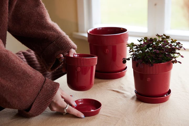 Elise pot S Ø14 cm - Burgundy - Sagaform