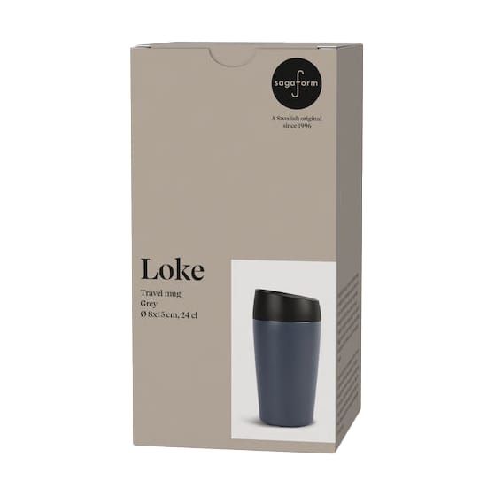 Loke car 马克杯 24 cl - 灰色 - Sagaform