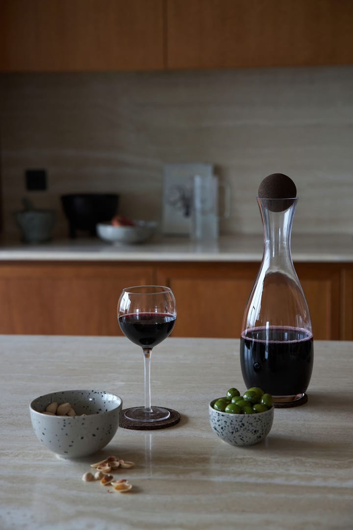 Nature carafe with cork stopper 1.5 l, Clear-dark 棕色 Sagaform