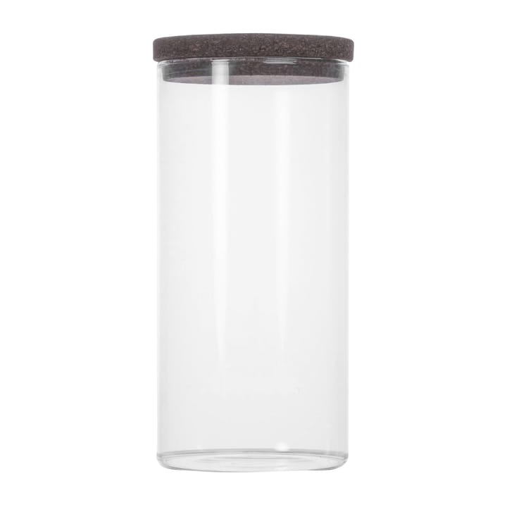 Nature storage jar with cork lid - Clear-dark 棕色 - Sagaform
