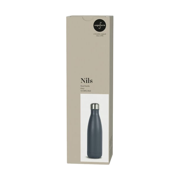 Nils steel bottle 50 cl - 灰色 - Sagaform