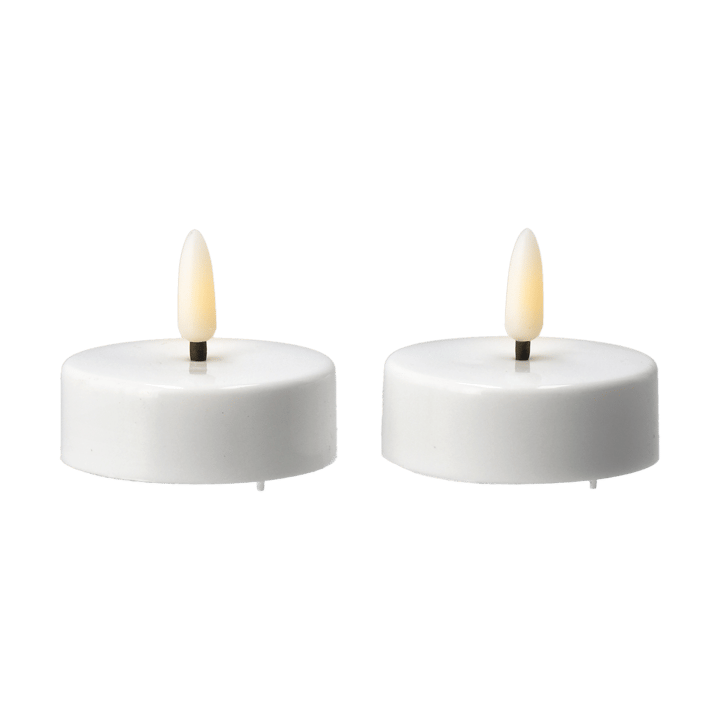 Bright系列 LED小圆蜡烛 Ø5.8 cm 两件套装 - 白色 - Scandi Essentials