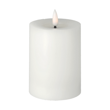 Bright Melt block candle LED 12,5 cm - 白色 - Scandi Essentials