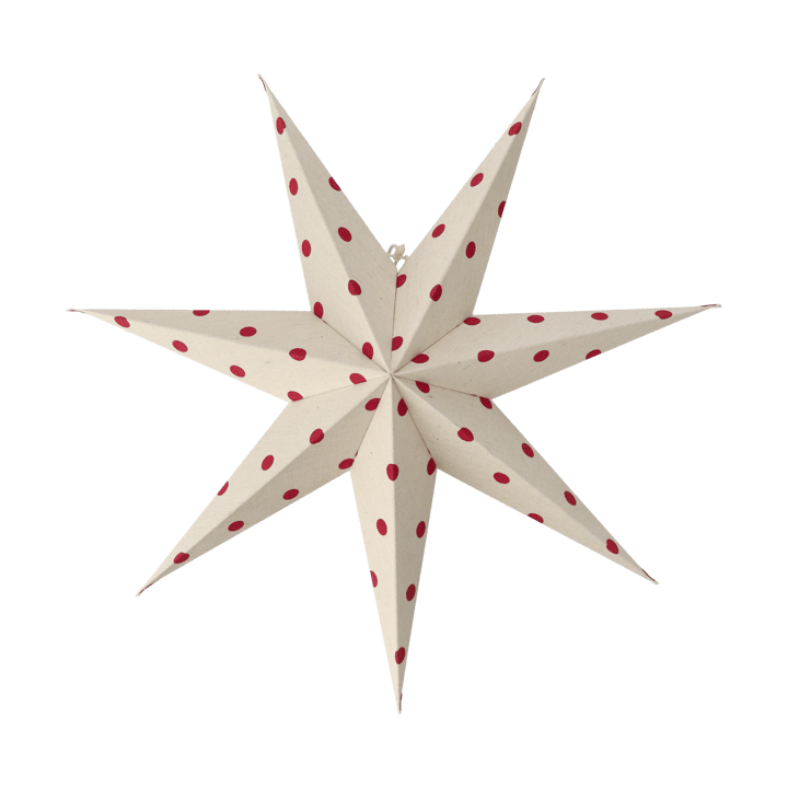 Bare advent star white-red dots - 60 cm - Scandi Living