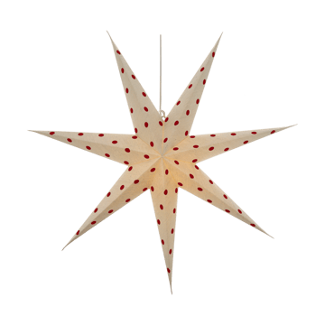 Bare advent star white-red dots - 80 cm - Scandi Living