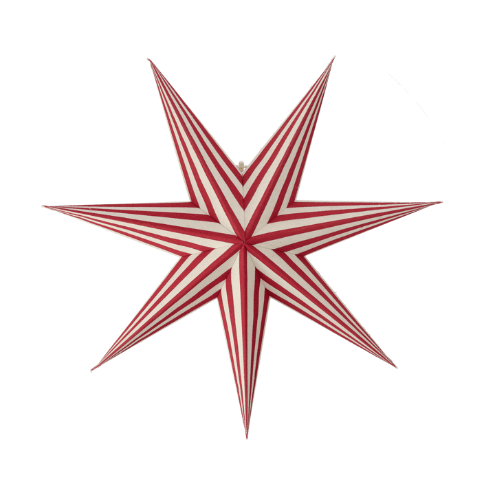 Bare advent star white-red stripes, 60 cm Scandi Living