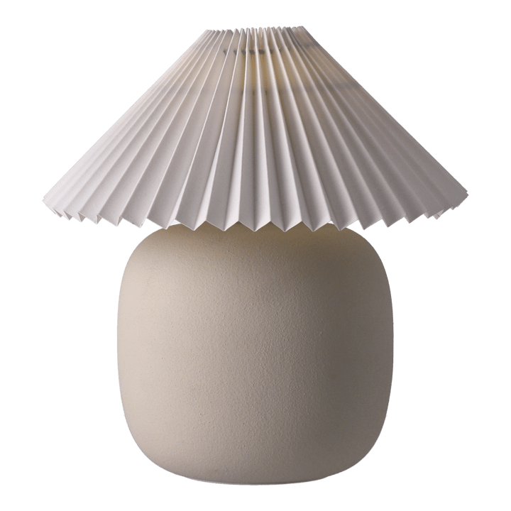 Boulder 台灯 29 cm beige-pleated white - undefined - Scandi Living