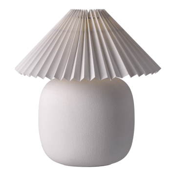 Boulder 台灯 29 cm white-pleated white - undefined - Scandi Living