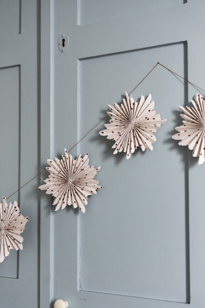 Festive garland 3 m, 红色 polka-dot Scandi Living