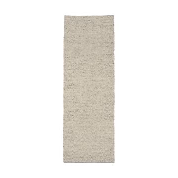 Furrow 羊毛地毯 natural white/grey - 80x240 cm - Scandi Living