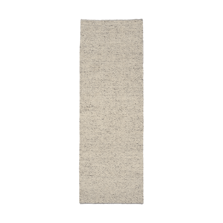 Furrow 羊毛地毯 natural white/grey - 80x240 cm - Scandi Living