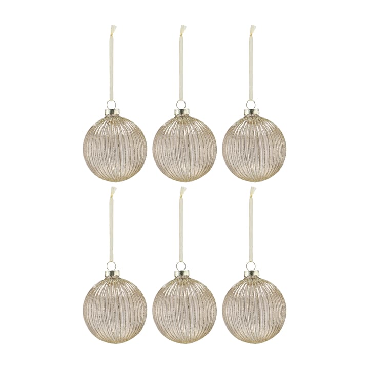 Holiday baubles 六件套装 - Gold - Scandi Living