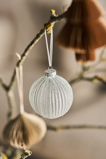 Holiday baubles 六件套装 - 白色 - Scandi Living