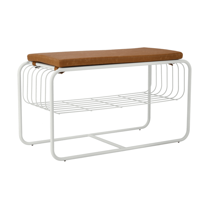 Nod bench/shoe rack 80x36x42 cm - 白色 - Scandi Living