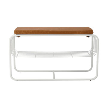 Nod bench/shoe rack 80x36x42 cm - 白色 - Scandi Living