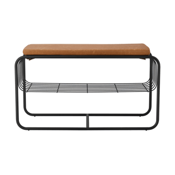 Nod bench/shoe rack 80x36x42 cm - 黑色 - Scandi Living