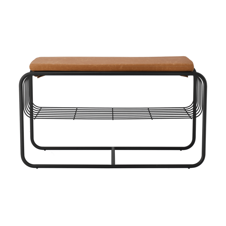 Nod bench/shoe rack 80x36x42 cm - 黑色 - Scandi Living