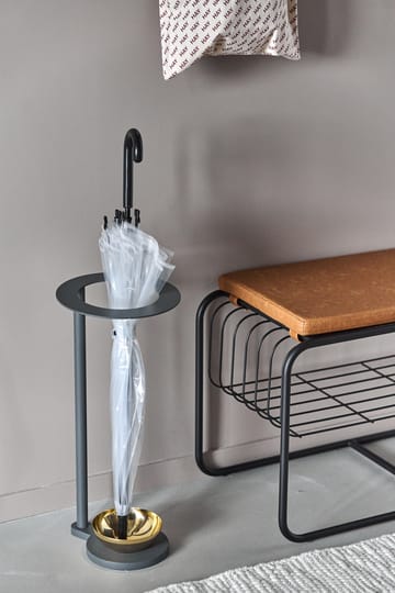 Nod bench/shoe rack 80x36x42 cm - 黑色 - Scandi Living