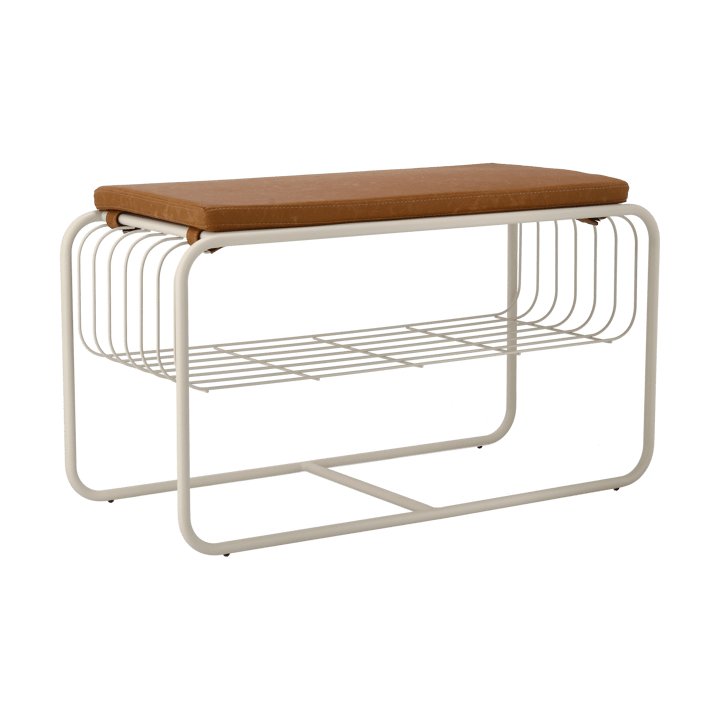 Nod bench/shoe rack 80x36x42 cm - 米色 - Scandi Living