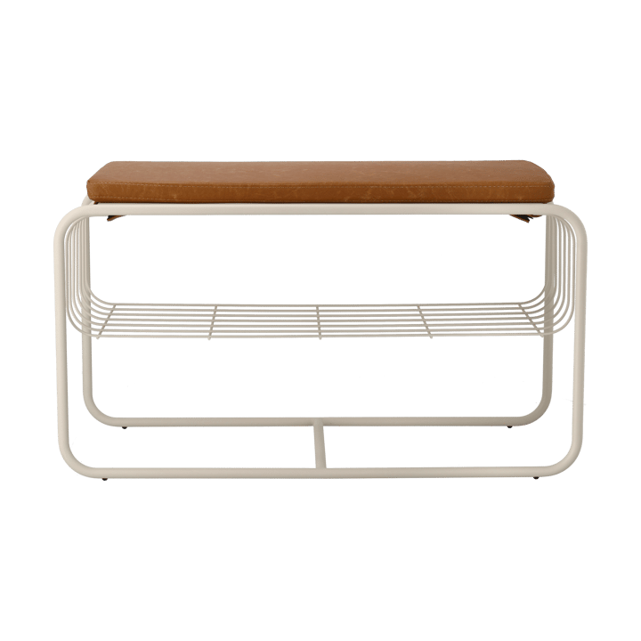 Nod bench/shoe rack 80x36x42 cm - 米色 - Scandi Living