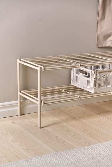 Nod shoe rack 80x30x37 cm - 米色 - Scandi Living