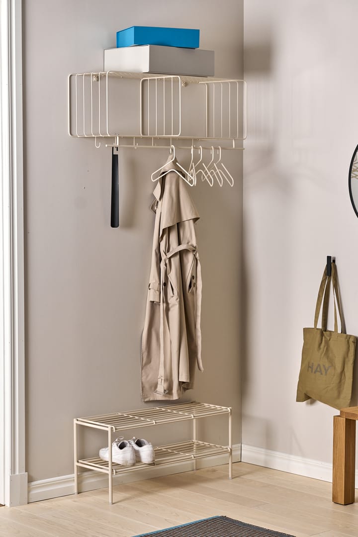 Nod shoe rack 80x30x37 cm - 米色 - Scandi Living