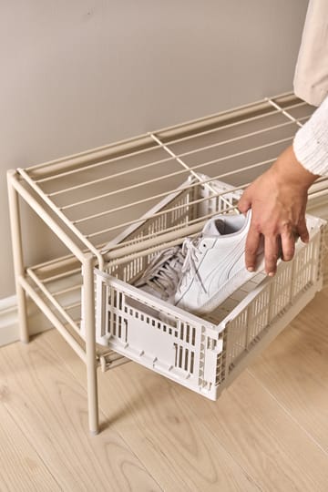 Nod shoe rack 80x30x37 cm - 米色 - Scandi Living