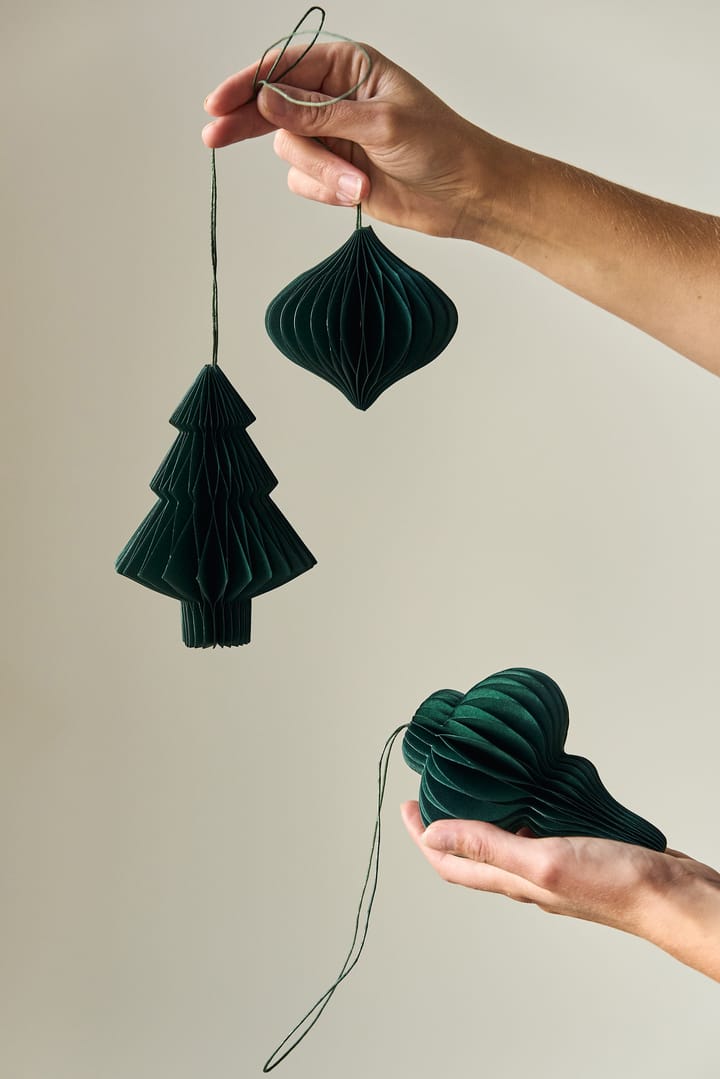 Onion baubles 四件套装 - Forest 绿色 - Scandi Living