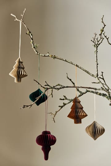 Onion baubles 四件套装 - Forest 绿色 - Scandi Living