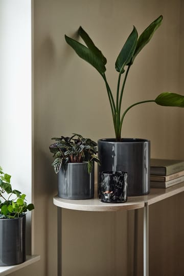 Sleek 花盆 Ø19 cm - Charcoal - Scandi Living